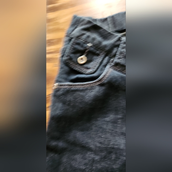 Thyme Maternity Like New Jeans Size S Tapered Elastic Waist Low Rise - Picture 7 of 13